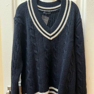 Nikki Heavy Wool Striped Sweater